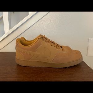 Nike Court Vision Size 12 Tan W/Gum Sole